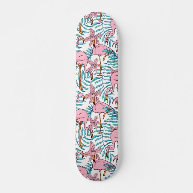 Boho Flamingo Skateboard (Vorne)