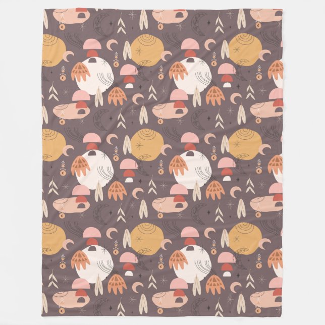 Boho Fleecedecke (Vorderseite)