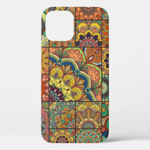 Boho Fliesen Set und nahtlos Muster. Farbpflaster Case-Mate iPhone Hülle