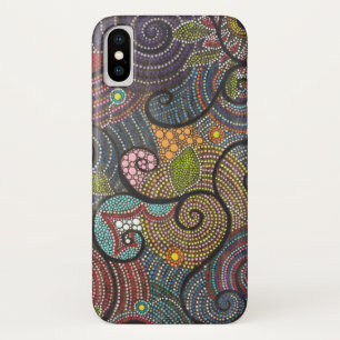 Boho Flings-Wirbel und Punkte Case-Mate iPhone Hülle