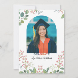 Boho Floral2 College Graduation Ankündigung