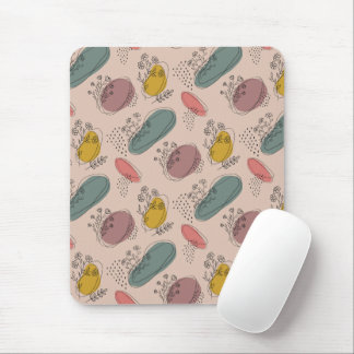 Boho Floral Abstrakt Mousepad