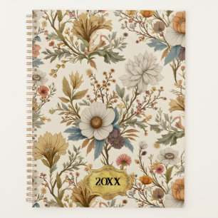 Boho Floral auf Beige Planer