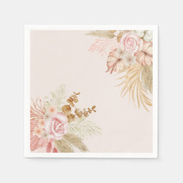 Boho Floral Baby in Bloom Napkin Serviette