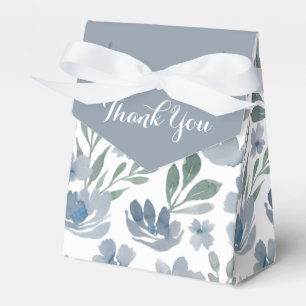 Boho Floral Beige Autumn Watercolor Danke Fav Geschenkschachtel
