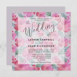 Boho Floral Blush Pink Hochzeitsfeier