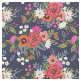 Boho Floral Bouquets-Muster Stoff