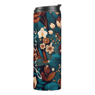 Boho Floral Chic Klasse Thermal Tumbler Thermosbecher