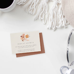 Boho Floral Coffee Brautparty Display Dusche Begleitkarte