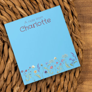 Boho Floral daisy Aquarellturguoise Notepad Notizblock