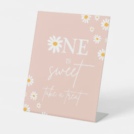 Boho Floral Daisy Groovy Birthday Party Gefallen Sockelschild