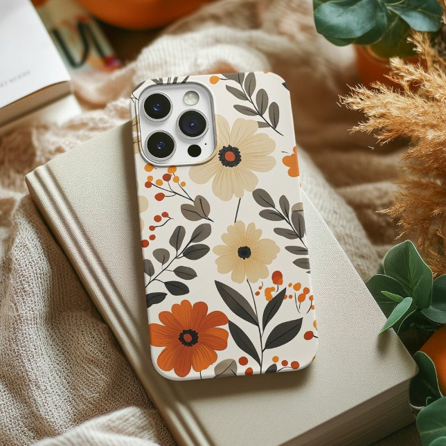 Boho Floral Earth Tones Case-Mate iPhone Hülle (Von Creator hochgeladen)