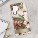 Boho Floral Earth Tones Samsung Galaxy Hülle<br><div class="desc">Mit diesem atemberaubenden Handy-Gehäuse lassen Sie den Charme des Boho Chic mit einem Blumenmuster in Erdtönen genießen, das seine Inspiration aus den Wunder der Natur zeichne. Dieses Gehäuse wurde entwickelt, um Ihr Samsung Galaxy Gerät zu ergänzen und ist ein wahres Kunstwerk, das Ihnen die Ruhe im Freien direkt in die...</div>