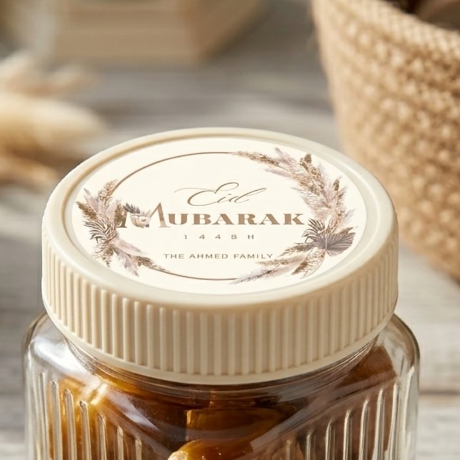 Boho Floral Eid Mubarak Aufkleber (Von Creator hochgeladen)