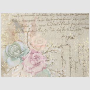 Boho Floral Ephemera Design Series #4 Seidenpapier