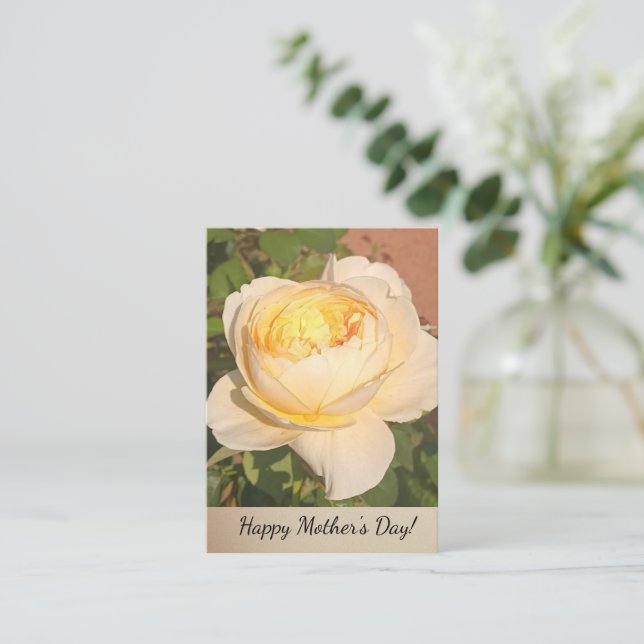 Boho Floral Ephemera photo Mitteilungskarte (Stehend Vorderseite)