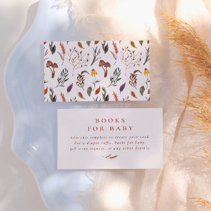 Boho Floral Fall Watercolor Babydusche Begleitkarte