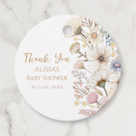 Boho Floral Favor Tags Geschenkanhänger