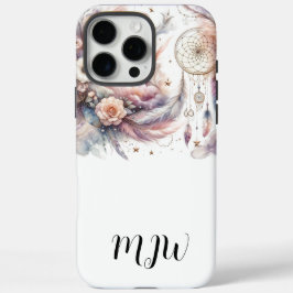 Boho Floral Feather iPhone / iPad Fall 16 Pro Max Hülle