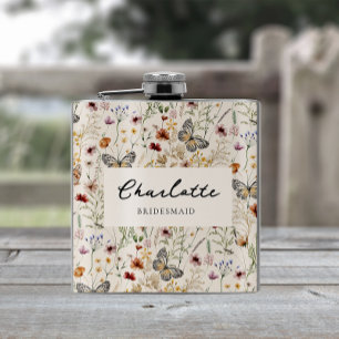 Boho Floral Flask Flachmann