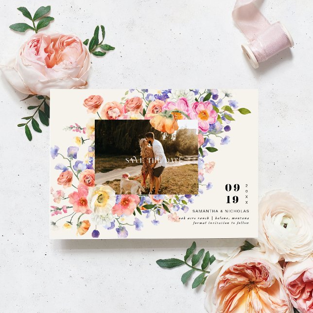 Boho Floral | FOTO WILDBLUME SAVE THE DATE (Von Creator hochgeladen)