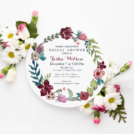 Boho Floral Garden Bridal Dusche Einladungen