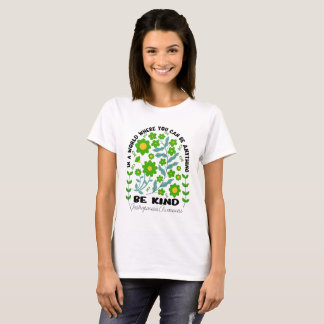 Boho Floral Gastroparesis Awarsis Sei freundlich T-Shirt