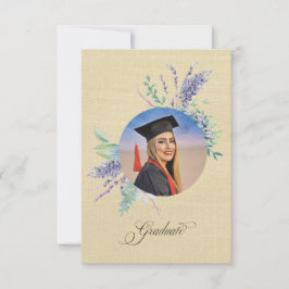 Boho Floral Graduation Party Invite Enclosure Karte