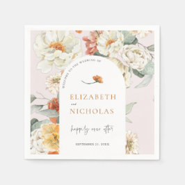 Boho Floral Greenery Botanische Hochzeit Serviette