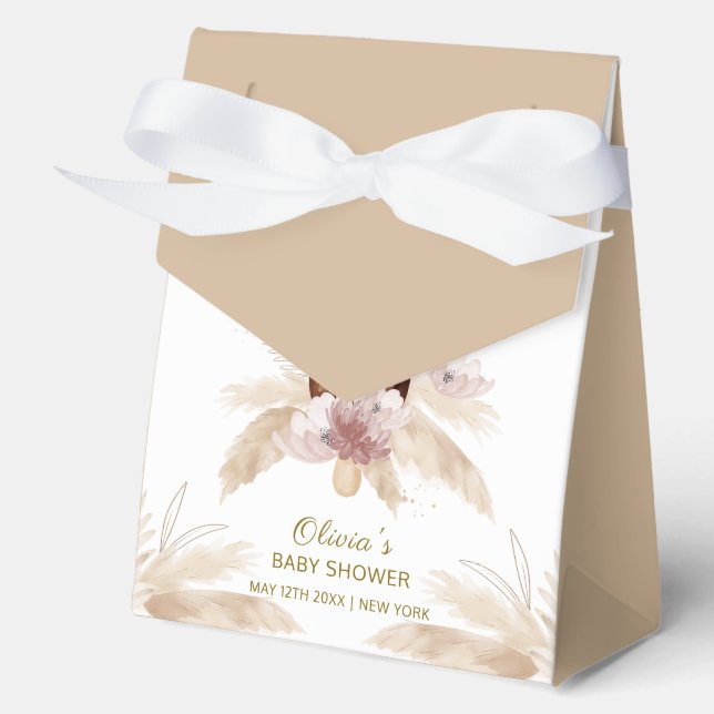 Boho Floral Ice Cream Popcicle Baby Dusche Geschenkschachtel (Vorderseite)