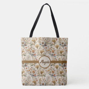 Boho Floral in Beige