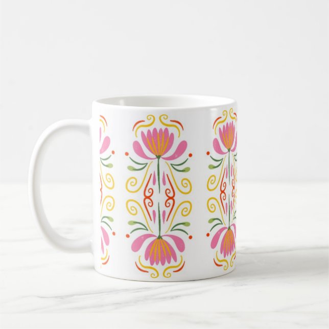 Boho Floral Kaffeetasse (Links)