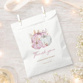 Boho Floral Little Pink Pumpkins Baby Dusche Geschenktütchen