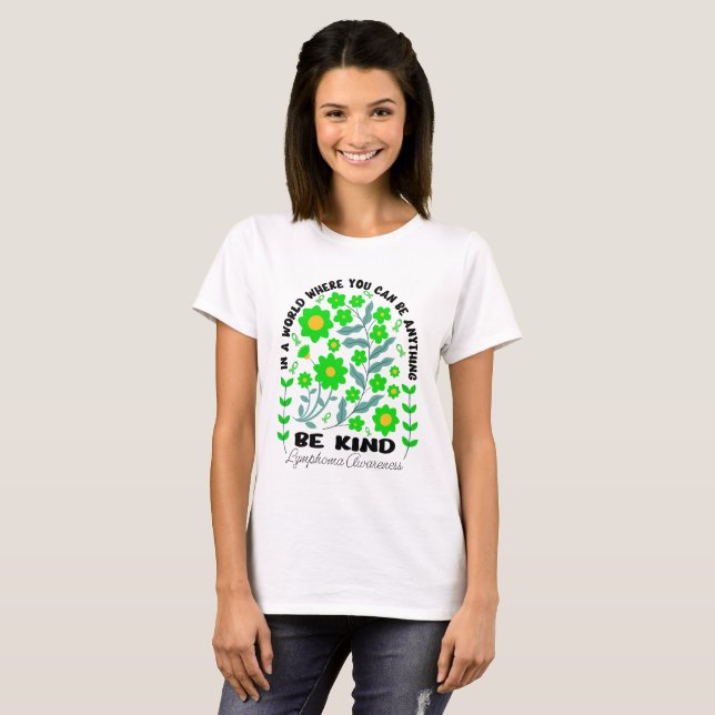 Boho floral lymphome T-Shirt (Vorne ganz)