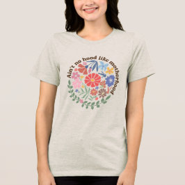 Boho Floral Mama Mutterschaft. Tri-Blend Shirt