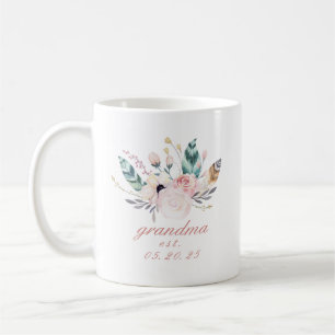 Boho Floral Mother's Day Gift Oma Kaffeetasse