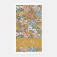 Boho Floral Mustard Yellow Custom Brautparty