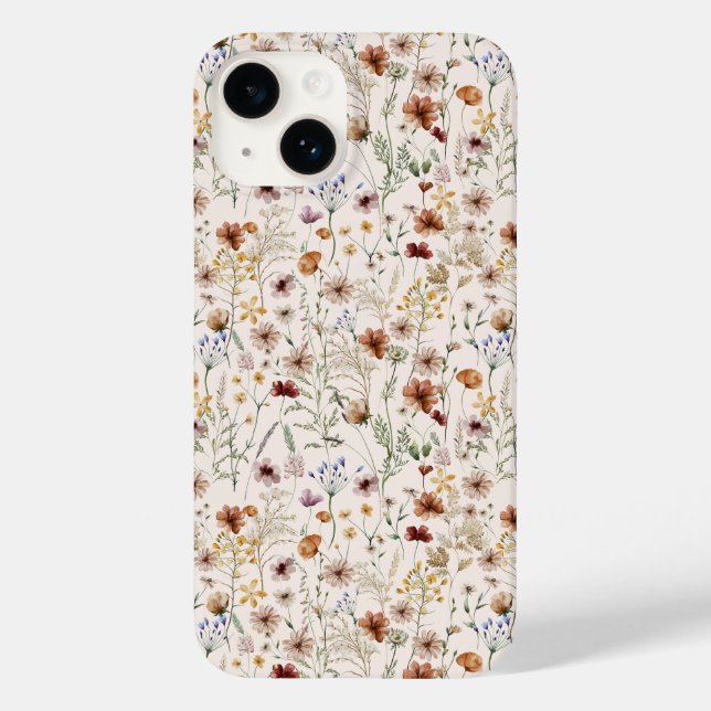 Boho Floral Muster iPhone / iPad Gehäuse Case-Mate iPhone Hülle (Rückseite)