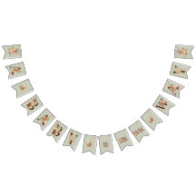 Boho Floral on Textured Blue Baby Shower