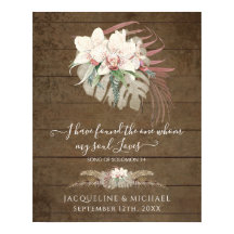 Boho Floral Orchid Pampas Grass Rustikale Hochzeit