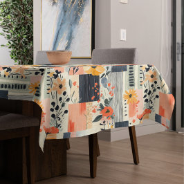Boho Floral Patchwork Küche Tischdecke