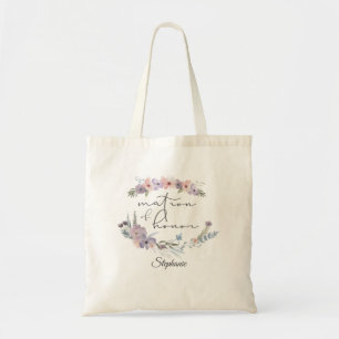 Boho Floral Personalisiert Matron of Honour Tragetasche