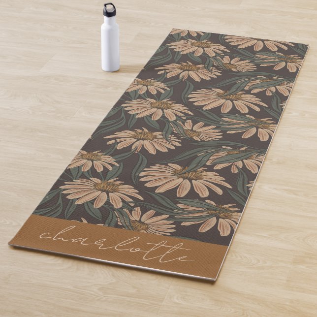 Boho Floral Personalisiert Yogamatte (Beispiel)