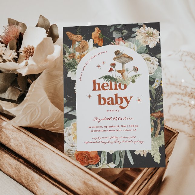 Boho Floral Pilroom Botanical | Babydusche Einladung (Von Creator hochgeladen)