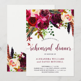 Boho Floral | Probe Dinner Einladung