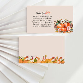 Boho Floral Pumpkin Fall Babydusche Anfrage Begleitkarte