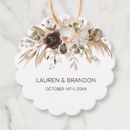 Boho Floral Pumpkin Fall in Liebe Geschenkanhänger