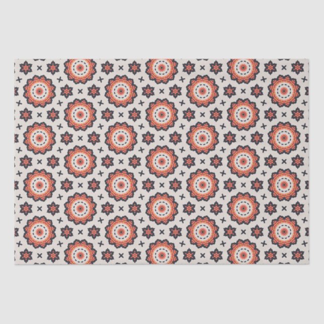 Boho Floral Radiance Seidenpapier (Vorderseite)
