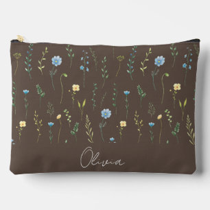 Boho Floral Rainbow Zubehörtasche