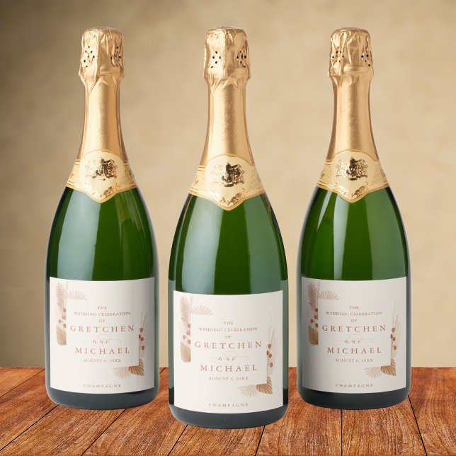 Boho Floral Rust Ivory Gastgeschenk Hochzeit (Von Creator hochgeladen)